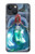 W3912 Cute Little Mermaid Aqua Spa Hard Case and Leather Flip Case For iPhone 14 Plus