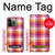 W3941 LGBT Lesbian Pride Flag Plaid Hard Case and Leather Flip Case For iPhone 13