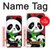 W3929 Cute Panda Eating Bamboo Hard Case and Leather Flip Case For iPhone 7, iPhone 8, iPhone SE (2020) (2022)