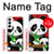 W3929 Cute Panda Eating Bamboo Hard Case and Leather Flip Case For Samsung Galaxy S22