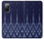 W3950 Textile Thai Blue Pattern Hard Case and Leather Flip Case For Samsung Galaxy S20 FE
