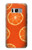 W3946 Seamless Orange Pattern Hard Case and Leather Flip Case For Samsung Galaxy S8 Plus