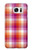 W3941 LGBT Lesbian Pride Flag Plaid Hard Case and Leather Flip Case For Samsung Galaxy S7