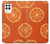 W3946 Seamless Orange Pattern Hard Case and Leather Flip Case For Samsung Galaxy A22 4G