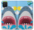 W3947 Shark Helicopter Cartoon Hard Case and Leather Flip Case For Samsung Galaxy A42 5G