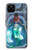 W3912 Cute Little Mermaid Aqua Spa Hard Case and Leather Flip Case For Google Pixel 4a 5G