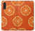 W3946 Seamless Orange Pattern Hard Case and Leather Flip Case For LG Velvet