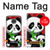 W3929 Cute Panda Eating Bamboo Hard Case and Leather Flip Case For Motorola Moto G7, Moto G7 Plus