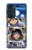 W3915 Raccoon Girl Baby Sloth Astronaut Suit Hard Case and Leather Flip Case For Motorola Edge 30 Pro