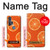 W3946 Seamless Orange Pattern Hard Case and Leather Flip Case For Motorola Edge+