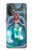 W3911 Cute Little Mermaid Aqua Spa Hard Case and Leather Flip Case For OnePlus Nord N20 5G