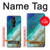 W3920 Abstract Ocean Blue Color Mixed Emerald Hard Case and Leather Flip Case For Sony Xperia Pro-I