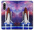 W3913 Colorful Nebula Space Shuttle Hard Case and Leather Flip Case For Sony Xperia 5 IV