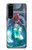 W3912 Cute Little Mermaid Aqua Spa Hard Case and Leather Flip Case For Sony Xperia 5 III