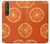 W3946 Seamless Orange Pattern Hard Case and Leather Flip Case For Sony Xperia 1 III