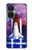 W3913 Colorful Nebula Space Shuttle Hard Case and Leather Flip Case For OnePlus Nord CE 3 Lite, Nord N30 5G