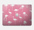 W2858 Pink Flamingo Pattern Hard Case Cover For MacBook Air 15″ (2023,2024) - A2941, A3114