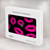 W2933 Pink Lips Kisses on Black Hard Case Cover For MacBook Air 15″ (2023,2024) - A2941, A3114