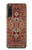 W3813 Persian Carpet Rug Pattern Hard Case and Leather Flip Case For Sony Xperia 10 V