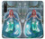 W3911 Cute Little Mermaid Aqua Spa Hard Case and Leather Flip Case For Sony Xperia 10 V