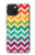 W2362 Rainbow Colorful Shavron Zig Zag Pattern Hard Case and Leather Flip Case For iPhone 15