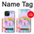 W3070 Rainbow Unicorn Pastel Sky Hard Case and Leather Flip Case For iPhone 15