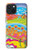 W3407 Hippie Art Hard Case and Leather Flip Case For iPhone 15