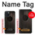 W3834 Old Woods Black Guitar Hard Case and Leather Flip Case For iPhone 15