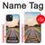 W3866 Railway Straight Train Track Hard Case and Leather Flip Case For iPhone 15