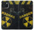 W3891 Nuclear Hazard Danger Hard Case and Leather Flip Case For iPhone 15