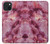 W3052 Pink Marble Graphic Printed Hard Case and Leather Flip Case For iPhone 15 Plus