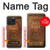 W2890 Holy Bible 1611 King James Version Hard Case and Leather Flip Case For iPhone 15 Pro