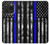 W3244 Thin Blue Line USA Hard Case and Leather Flip Case For iPhone 15 Pro