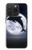 W3510 Dolphin Moon Night Hard Case and Leather Flip Case For iPhone 15 Pro