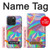 W3597 Holographic Photo Printed Hard Case and Leather Flip Case For iPhone 15 Pro