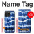 W3671 Blue Tie Dye Hard Case and Leather Flip Case For iPhone 15 Pro Max