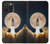 W3859 Bitcoin to the Moon Hard Case and Leather Flip Case For iPhone 15 Pro Max