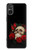 W3753 Dark Gothic Goth Skull Roses Hard Case and Leather Flip Case For Sony Xperia 5 V