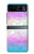 W3747 Trans Flag Polygon Hard Case and Leather Flip Case For Motorola Razr 40