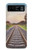 W3866 Railway Straight Train Track Hard Case and Leather Flip Case For Motorola Razr 40