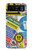 W3960 Safety Signs Sticker Collage Hard Case and Leather Flip Case For Motorola Razr 40