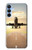 W3837 Airplane Take off Sunrise Hard Case and Leather Flip Case For Samsung Galaxy A15 5G