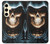 W0225 Skull Grim Reaper Hard Case and Leather Flip Case For Samsung Galaxy S24