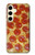 W0236 Pizza Hard Case and Leather Flip Case For Samsung Galaxy S24