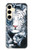 W0265 White Tiger Hard Case and Leather Flip Case For Samsung Galaxy S24