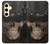 W3852 Steampunk Skull Hard Case and Leather Flip Case For Samsung Galaxy S24