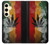 W3890 Reggae Rasta Flag Smoke Hard Case and Leather Flip Case For Samsung Galaxy S24