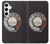 W0059 Retro Rotary Phone Dial On Hard Case and Leather Flip Case For Samsung Galaxy S24 Plus