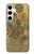 W0214 Van Gogh Vase Fifteen Sunflowers Hard Case and Leather Flip Case For Samsung Galaxy S24 Plus