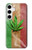 W2109 Smoke Reggae Rasta Flag Hard Case and Leather Flip Case For Samsung Galaxy S24 Plus